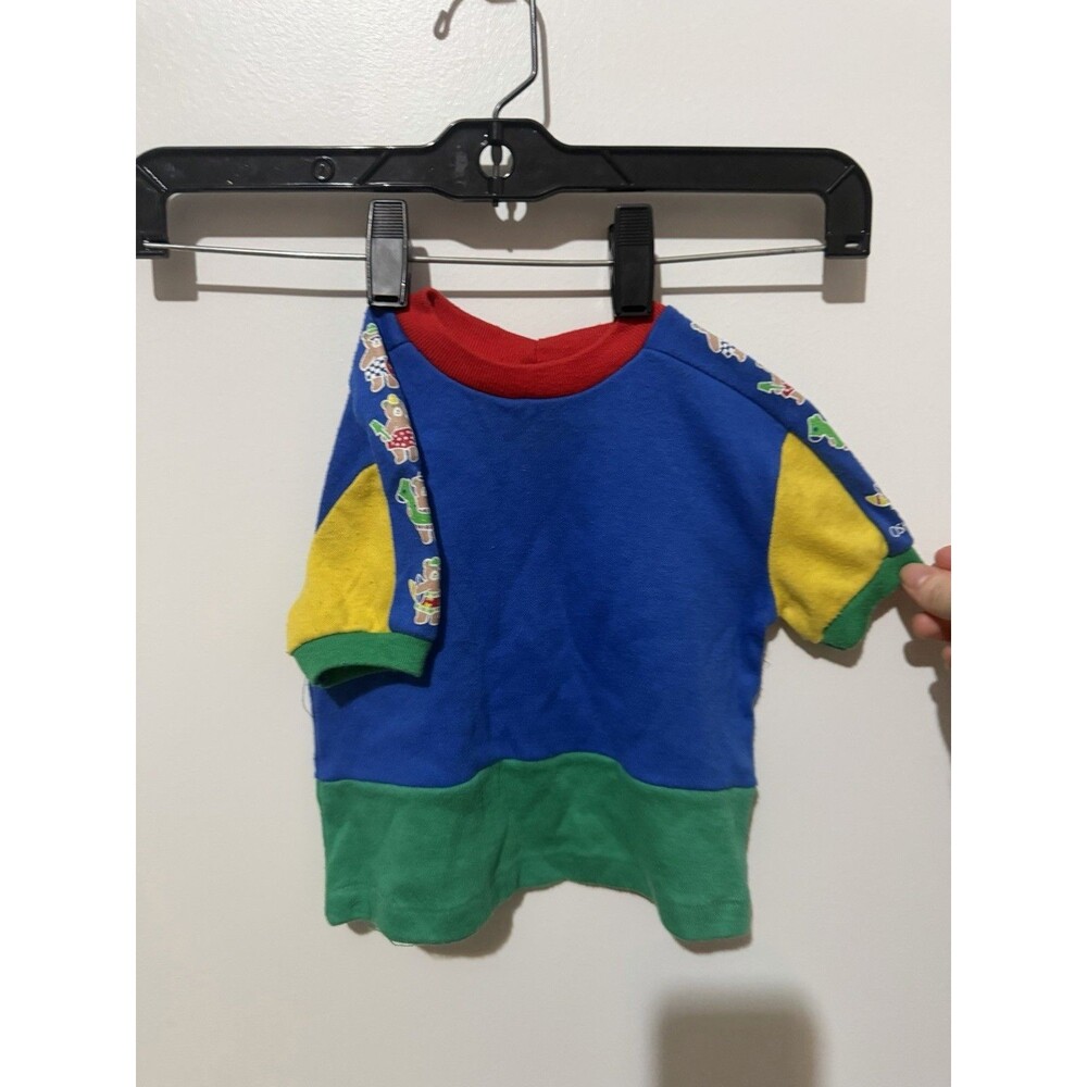 Vintage Oshkosh Colorblock Besr Short Sleeve 12 Months